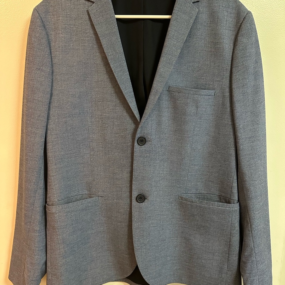 Men's Classic Blue/Gray Blazer